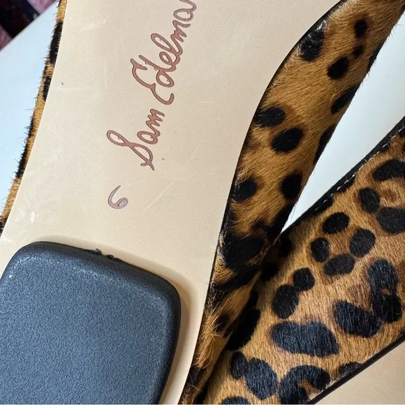 Sam Edelman Nori Flat size 6 Color Tan/Black Leopard Print NWOT - Picture 8 of 10